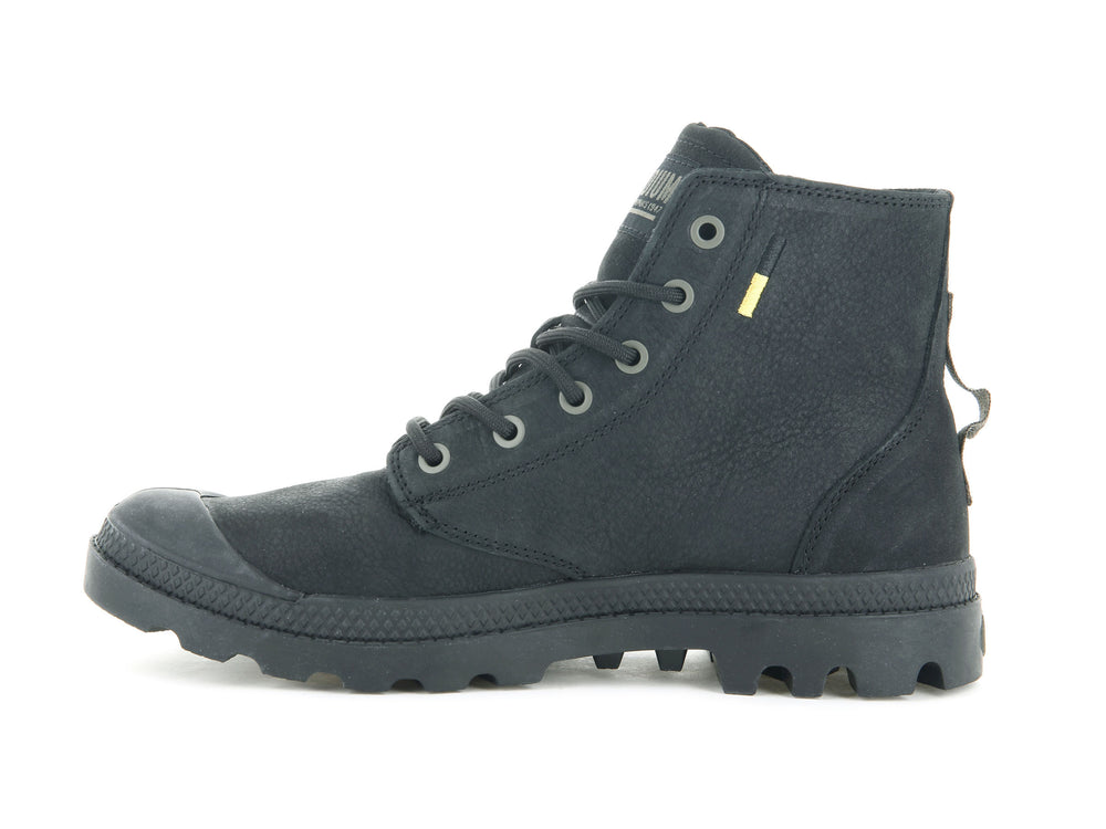 Botas De Invierno Palladium PAMPA HI SUPPLY LEATHER Mujer Negras | Costa Rica-76830